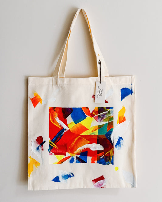 Original Hand Painted Tote - "Artist State Of Mind"